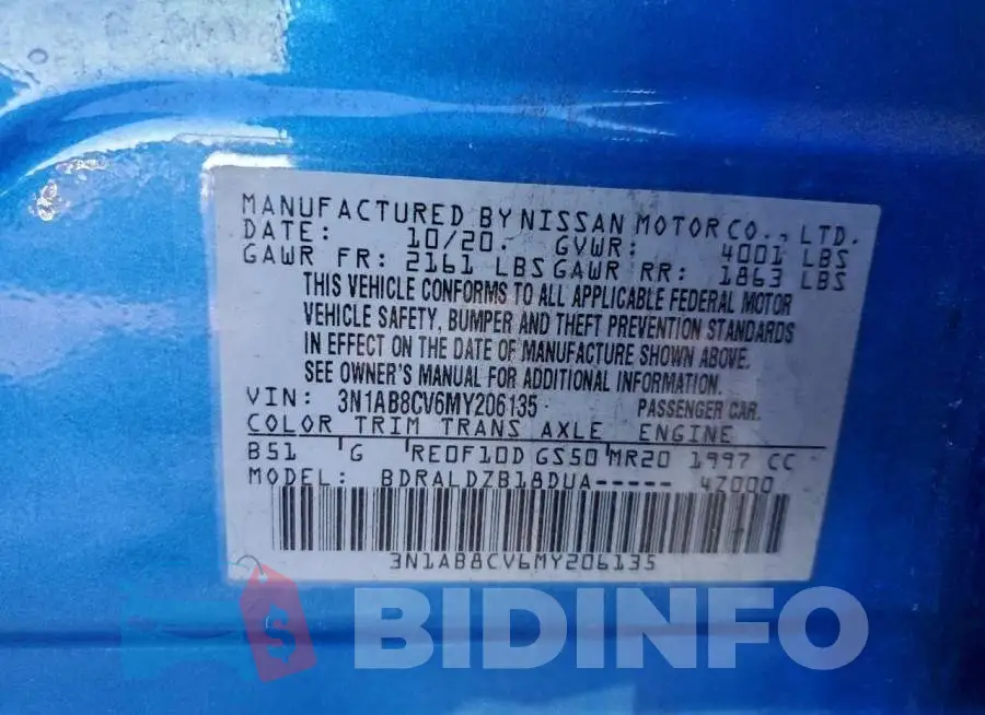 3N1AB8CV6MY206135 Photo# 12