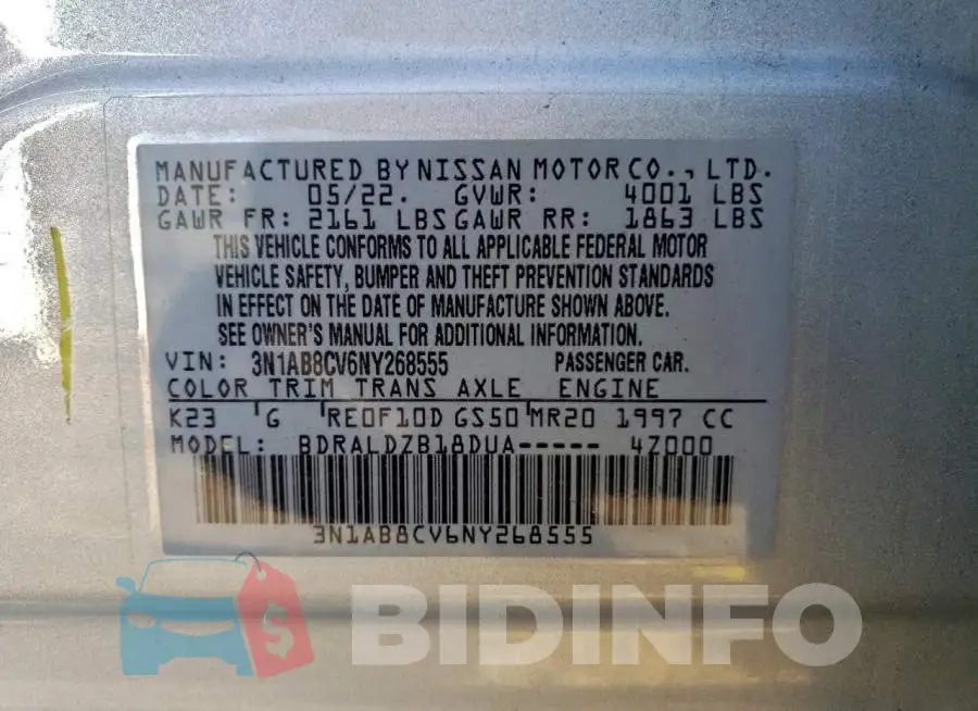 3N1AB8CV6NY268555 Photo# 13