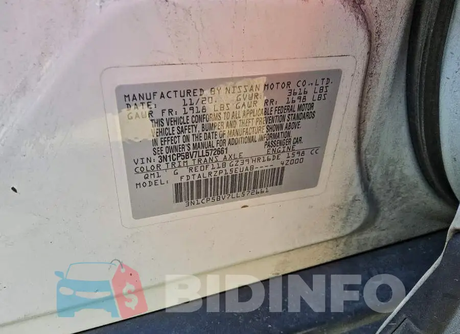 3N1CP5BV7LL572661 Photo# 12