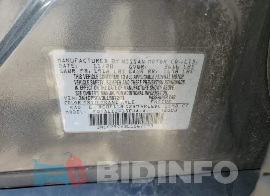 3N1CP5CV3LL567293 Photo# 12