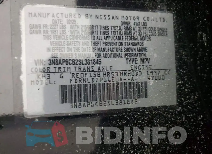 3N8AP6CB2SL381845 Photo# 12