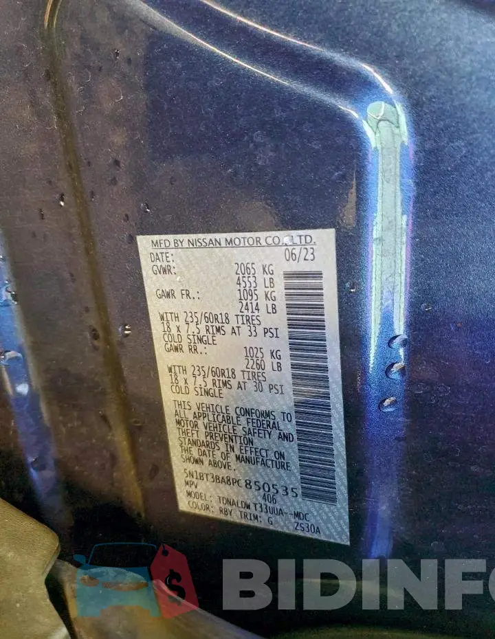 5N1BT3BA8PC850535 Photo# 13