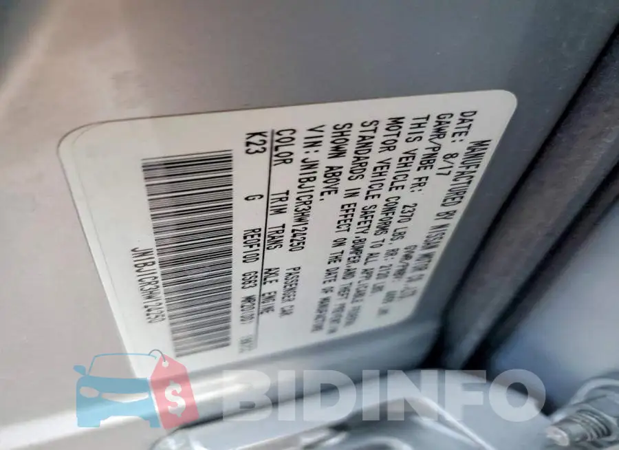 JN1BJ1CR3HW124250 Photo# 13