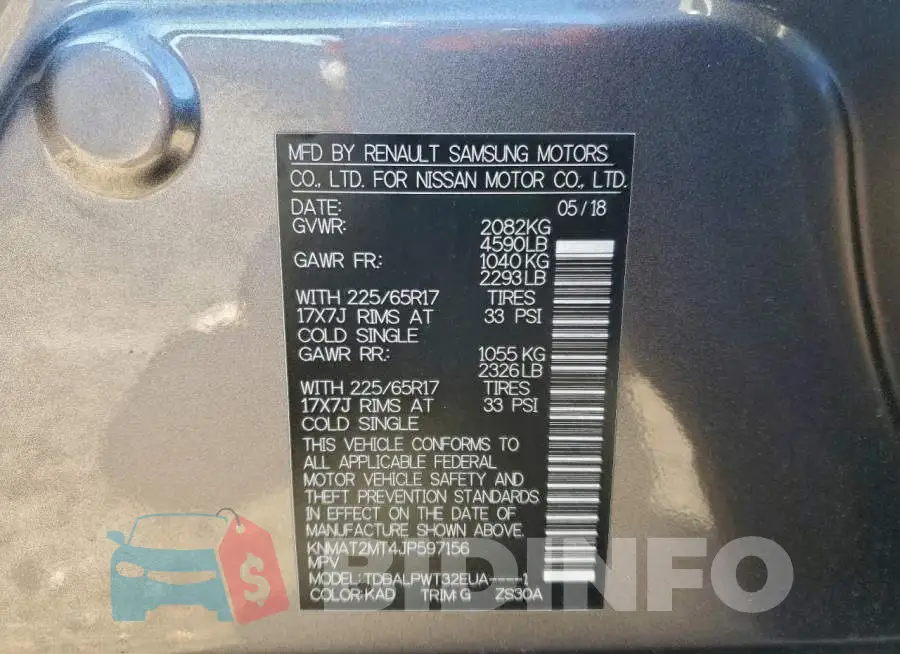 KNMAT2MT4JP597156 Photo# 14
