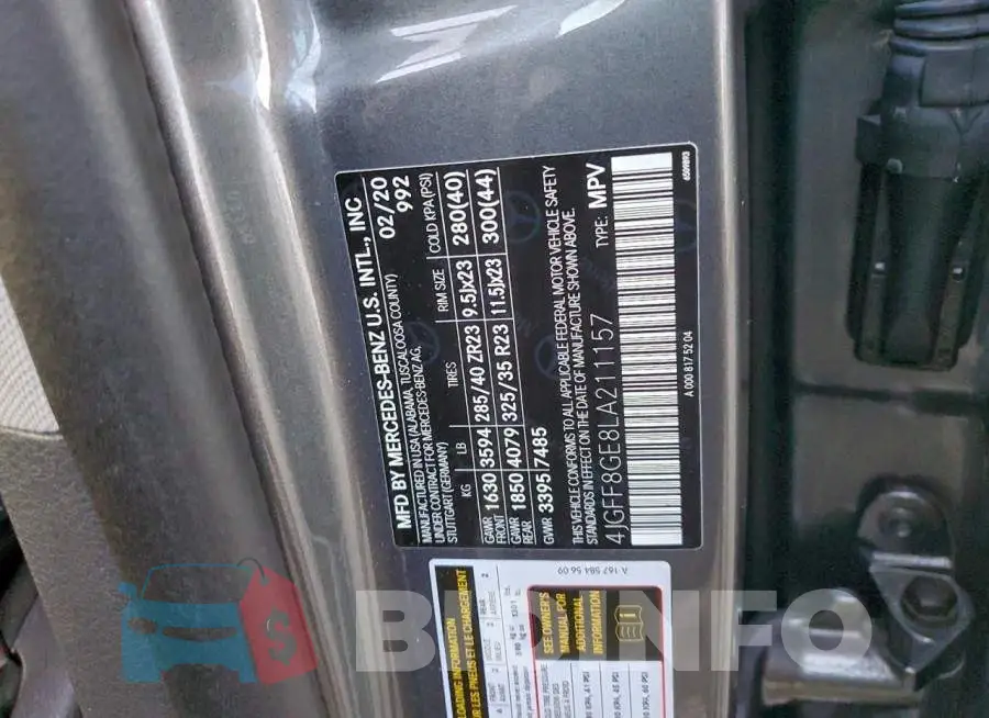 4JGFF8GE8LA211157 Photo# 13