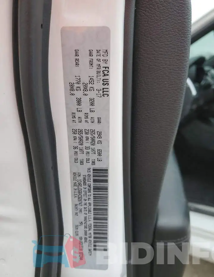 1C4RDJDG6HC820747 Photo# 13