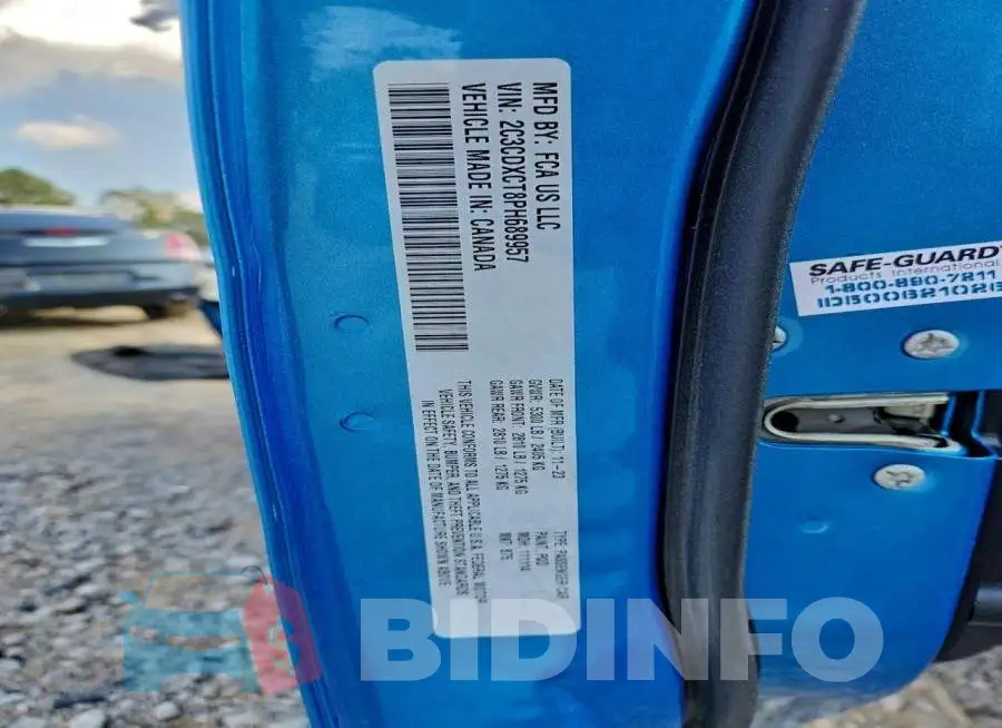 2C3CDXCT8PH689957 Photo# 12