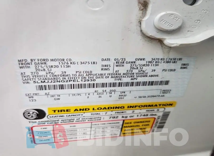 5LMJJ2NG2PEL12930 Photo# 14