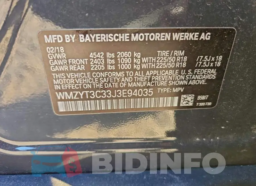 WMZYT3C33J3E94035 Photo# 12