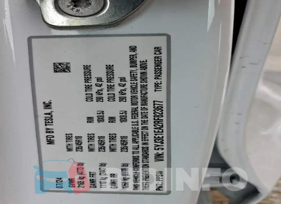 5YJ3E1EA2RF823677 Photo# 12