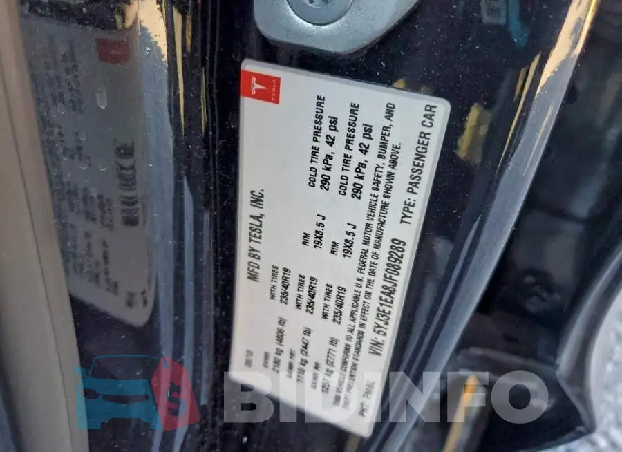 5YJ3E1EA8JF089289 Photo# 12