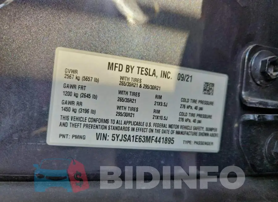 5YJSA1E63MF441895 Photo# 12