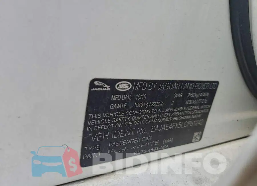 SAJAE4FX5LCP61242 Photo# 12