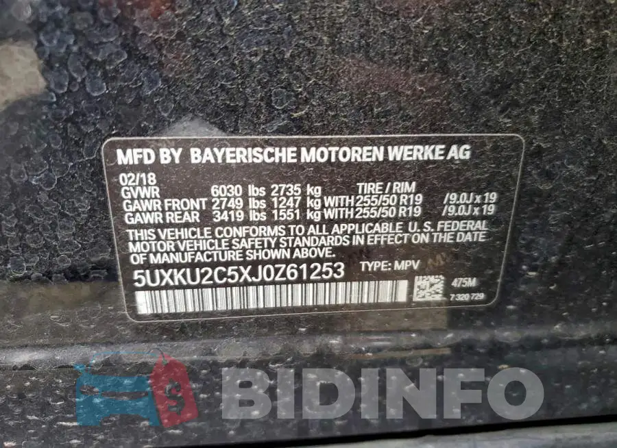 5UXKU2C5XJ0Z61253 Photo# 12