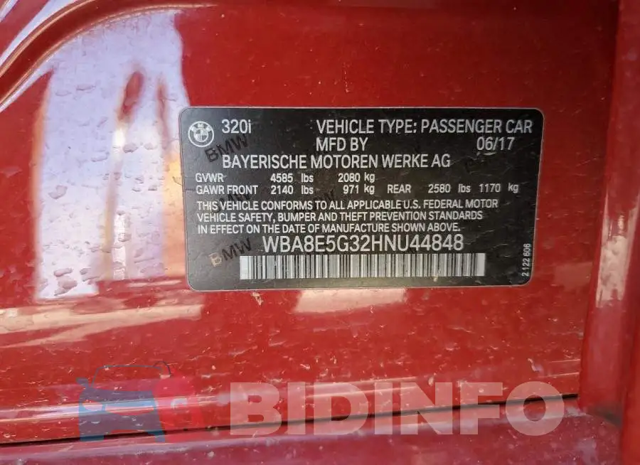 WBA8E5G32HNU44848 Photo# 12