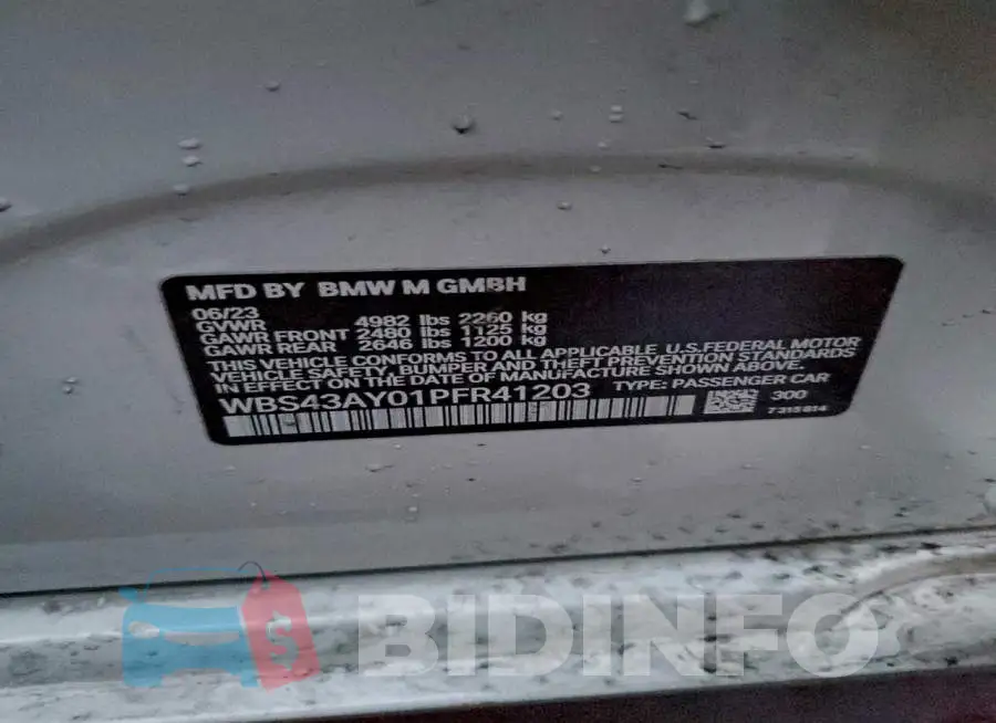 WBS43AY01PFR41203 Photo# 12