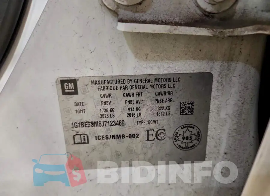 1G1BE5SM6J7123469 Photo# 12
