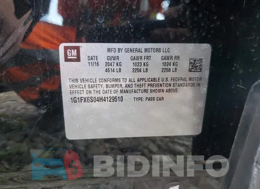 1G1FX6S04H4129510 Photo# 12
