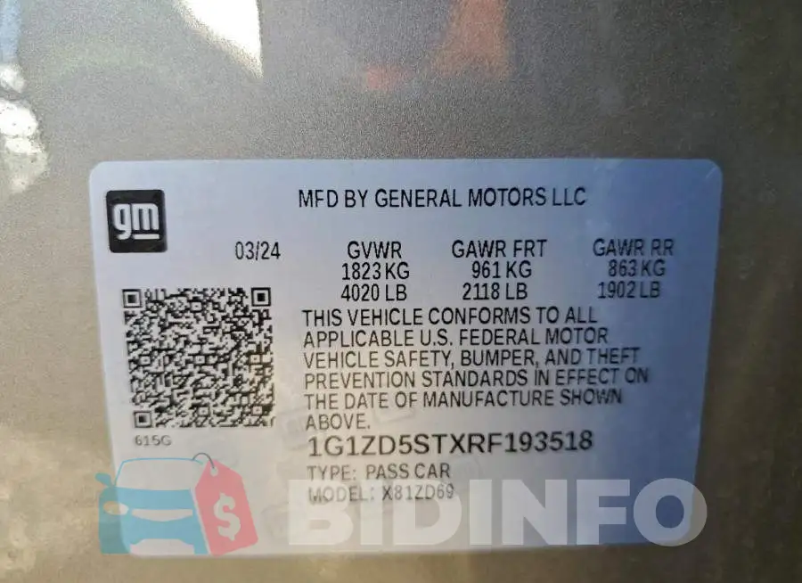 1G1ZD5STXRF193518 Photo# 12