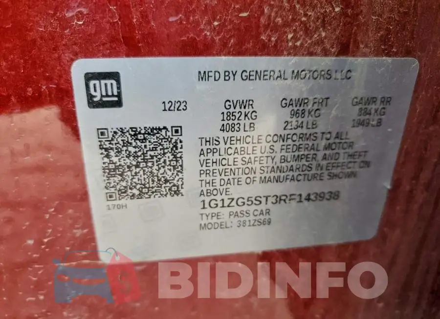 1G1ZG5ST3RF143938 Photo# 13