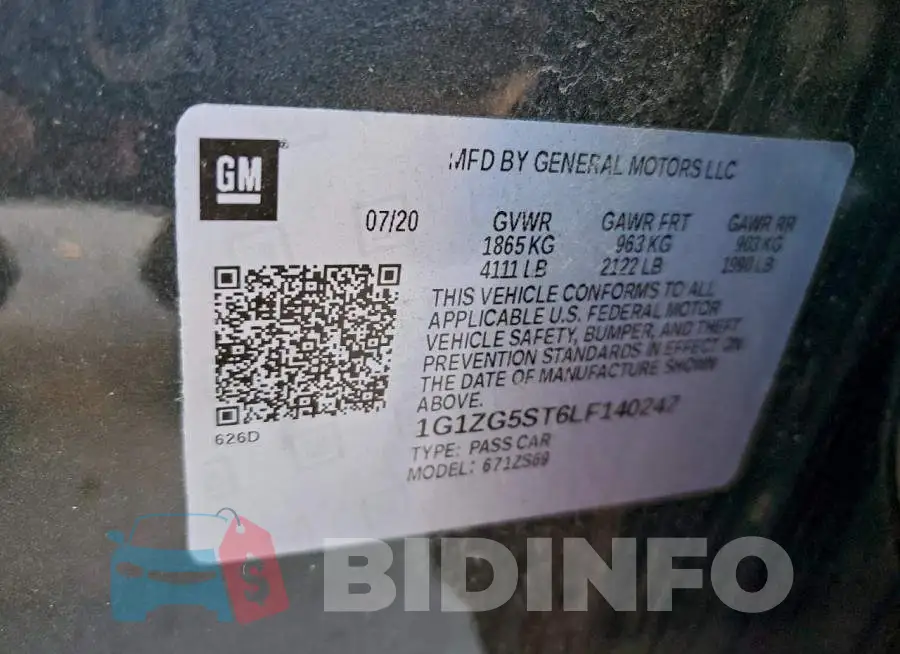 1G1ZG5ST6LF140247 Photo# 12