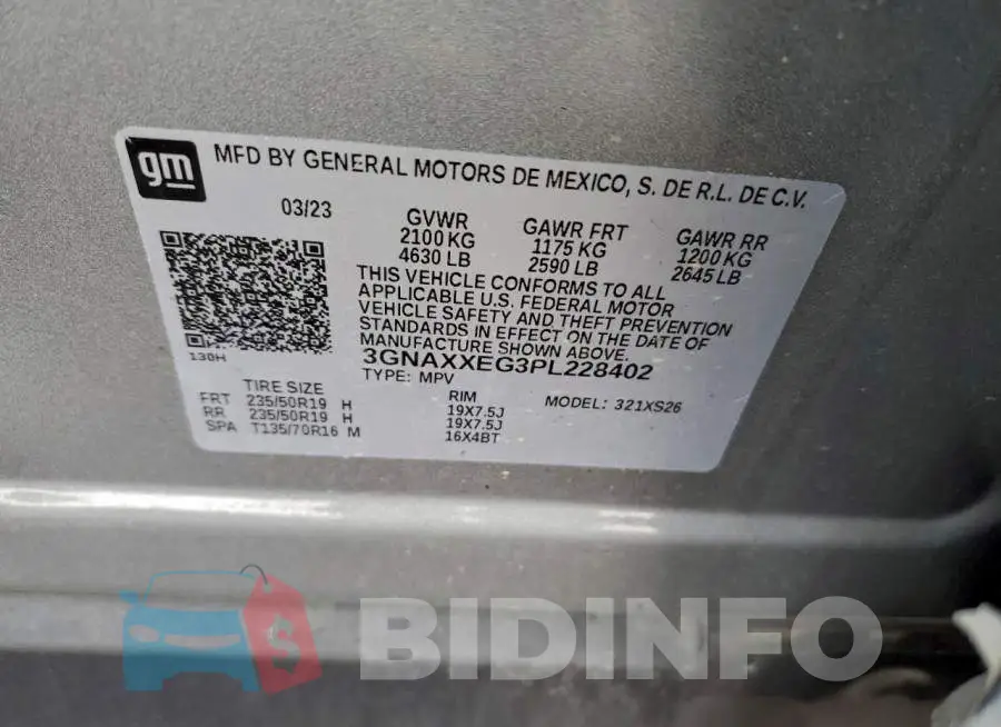 3GNAXXEG3PL228402 Photo# 13