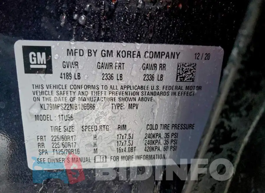 KL79MPS22MB106086 Photo# 12
