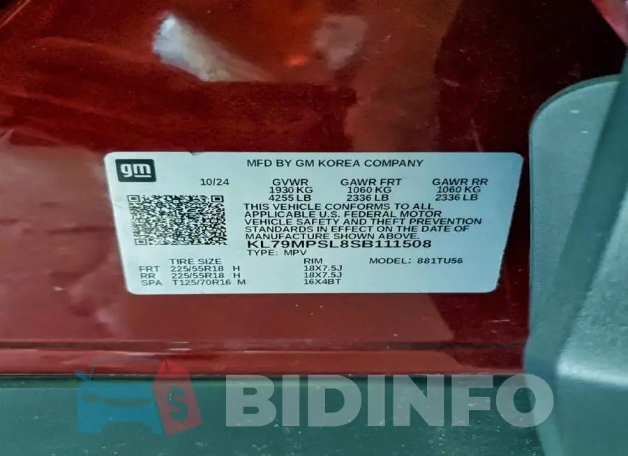 KL79MPSL8SB111508 Photo# 14