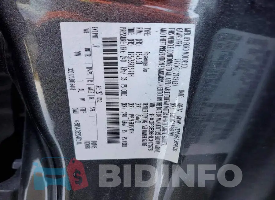 1FADP3E26HL317578 Photo# 12
