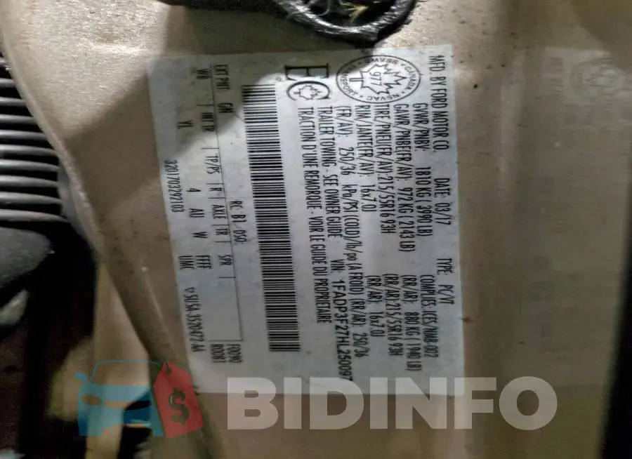 1FADP3F27HL250097 Photo# 13
