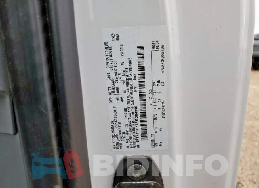 1FTFX1E57PKD84910 Photo# 12