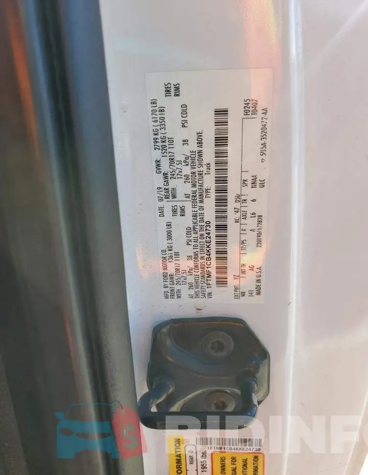 1FTMF1CB4KKE24730 Photo# 13