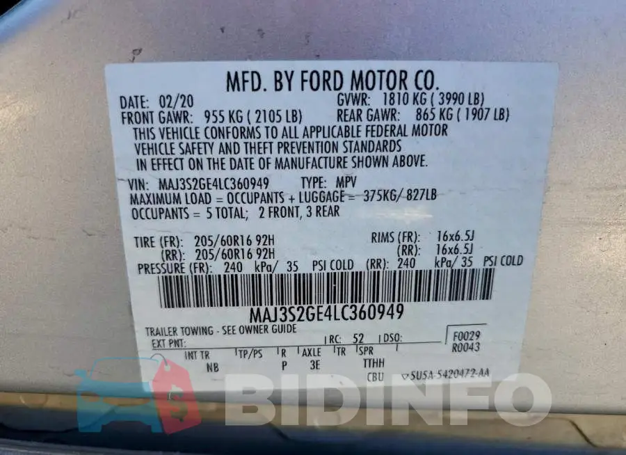 MAJ3S2GE4LC360949 Photo# 12
