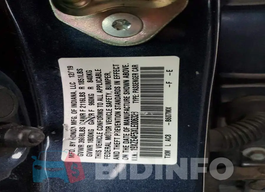 19XZE4F5XLE006323 Photo# 12