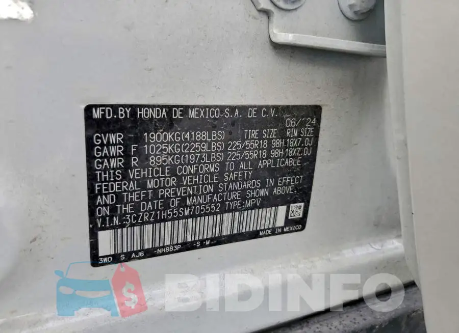 3CZRZ1H55SM705552 Photo# 13
