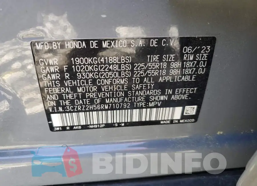 3CZRZ2H56RM710792 Photo# 13