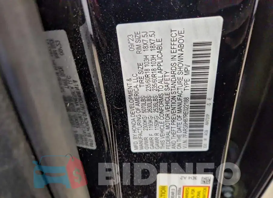 7FARS6H87RE022188 Photo# 14