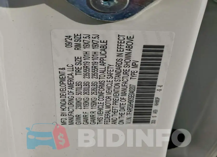 7FARS6H90SE040207 Photo# 12