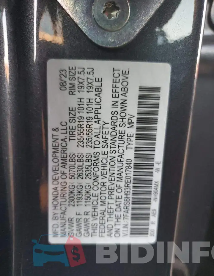 7FARS6H93RE017840 Photo# 13