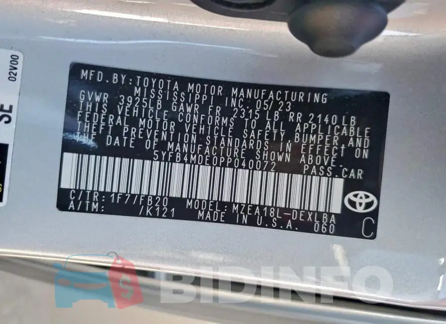 5YFB4MDE0PP040072 Photo# 12