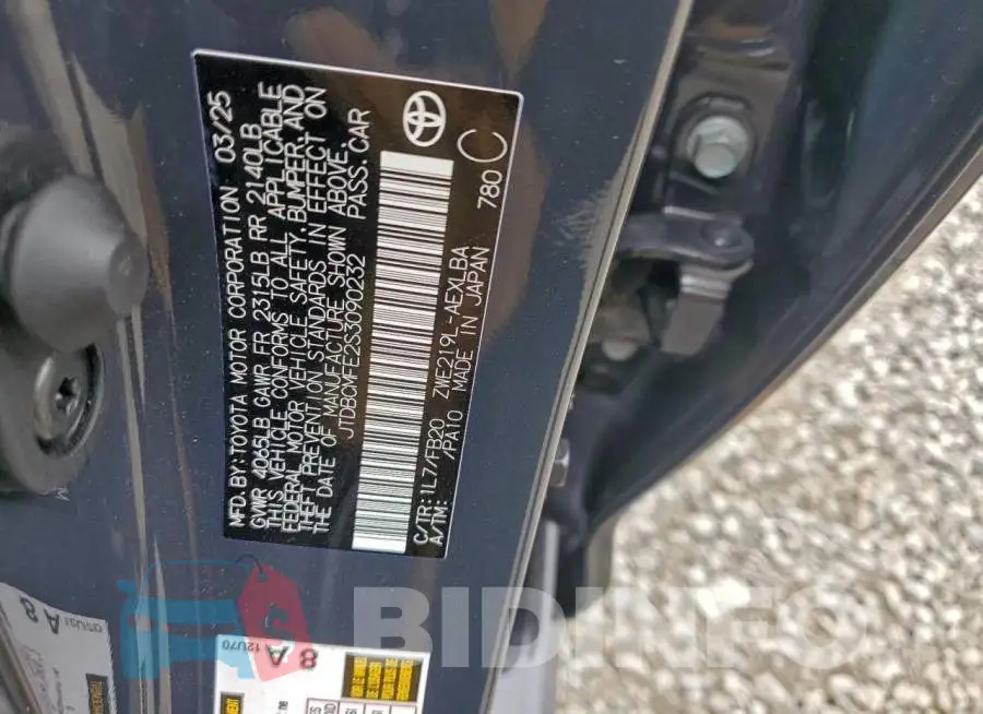 JTDBCMFE2S3090232 Photo# 12