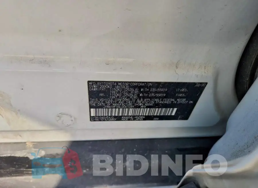 JTMA1RFV6LD061049 Photo# 13
