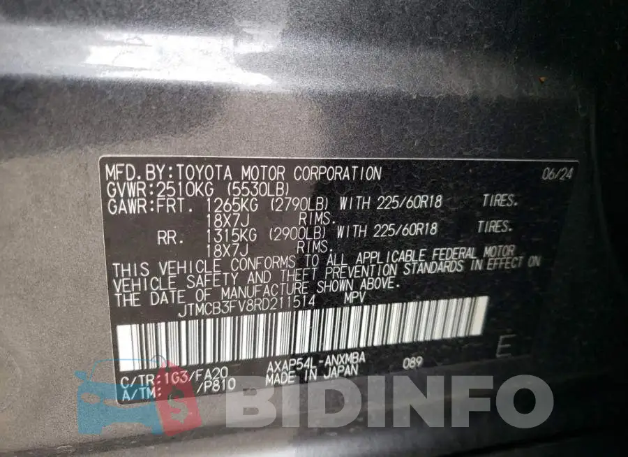 JTMCB3FV8RD211514 Photo# 12