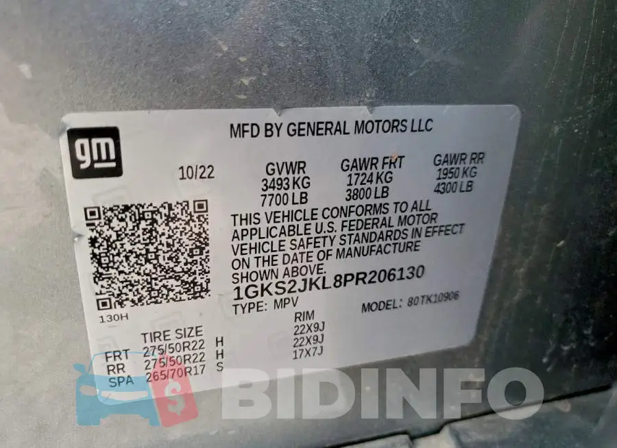 1GKS2JKL8PR206130 Photo# 13