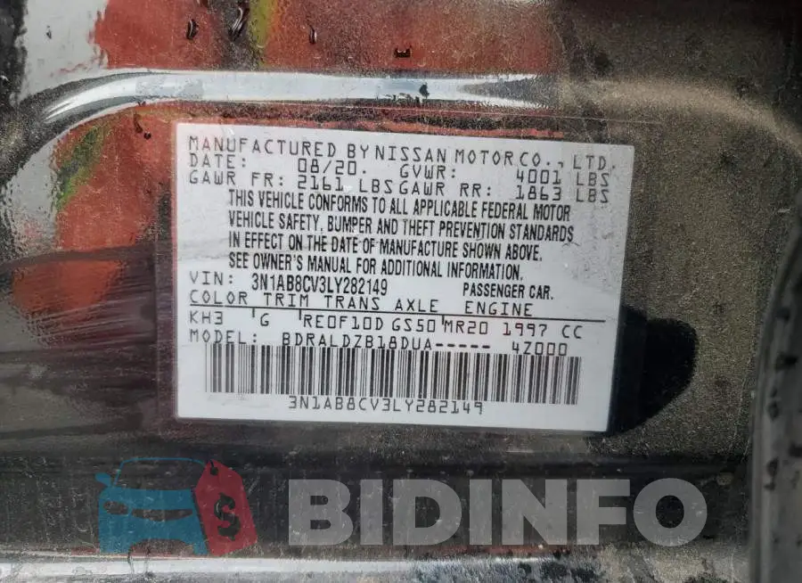 3N1AB8CV3LY282149 Photo# 12