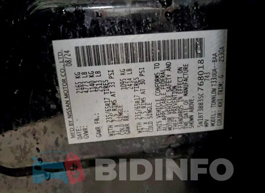 5N1BT3BB3SC768018 Photo# 13
