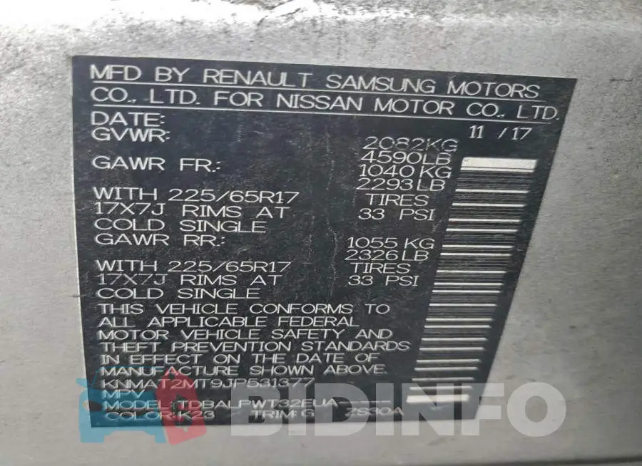 KNMAT2MT9JP531377 Photo# 14