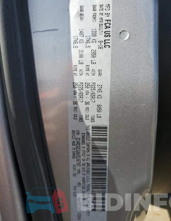 2C4RDGEG0KR536787 Photo# 13