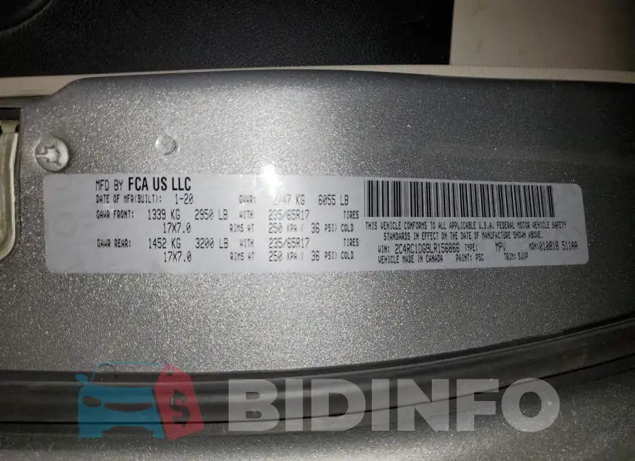 2C4RC1DG9LR156866 Photo# 13