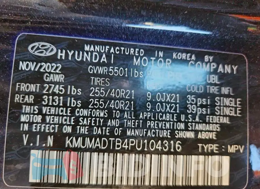 KMUMADTB4PU104316 Photo# 14